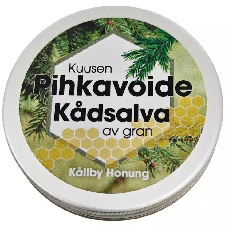 Kållby honung kuusenpihkavoide suomalaisesta kuusenpihkasta valmistettu - Luonnonkosmetiikka - 6429830083863 - 1