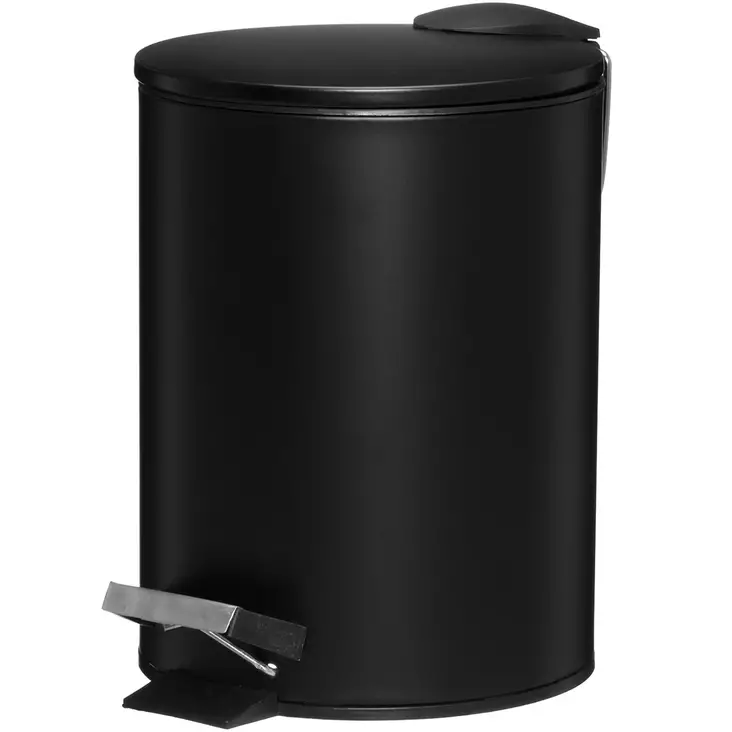 Musta wc roskis polkimella 3 litraa - Roskapöntöt ja roskakorit - 6410416448053 - 1