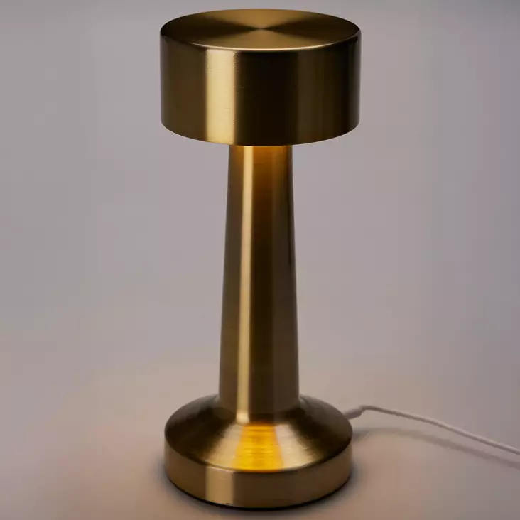 Pöytävalaisin gold ladattava kultainen led pöytälamppu - Pöytävalaisimet ja lukuvalot - 8721037584173 - 1