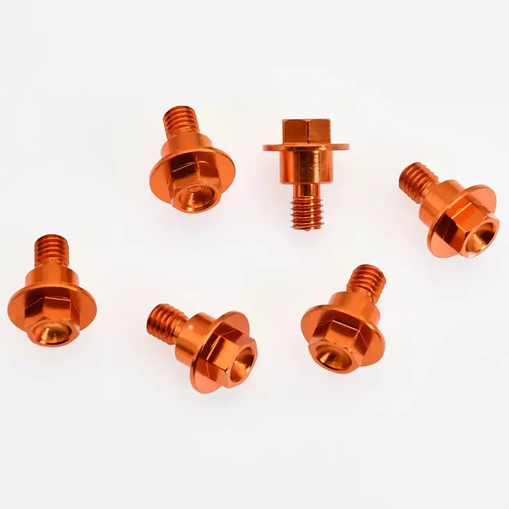 Pumpunsuojien pultit m6x12 6kpl ktm oranssi - Crossin ja mopon runko-osat - 6438471285093 - 1