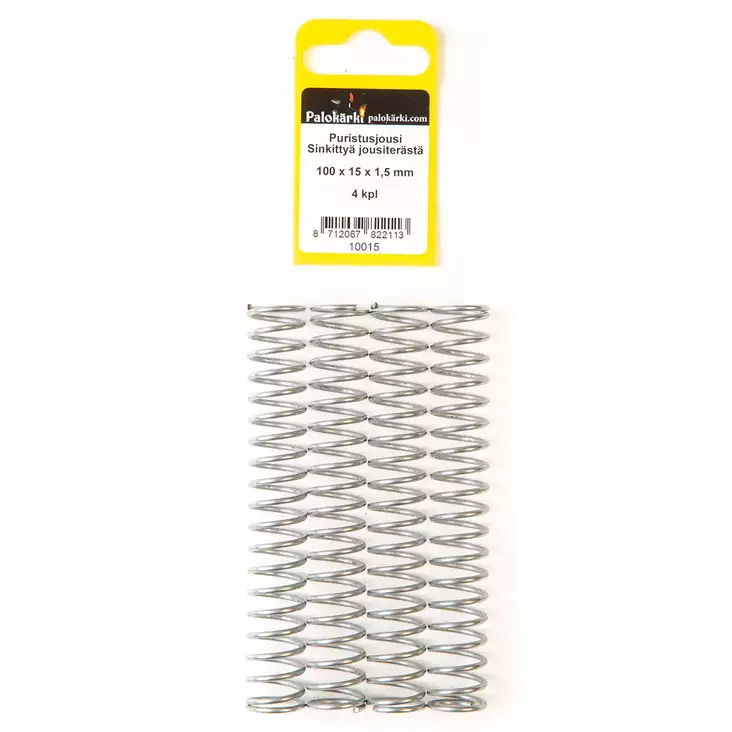Puristusjousi 100x15x1,5mm 4kpl - Jouset ja jousilajitelmat - 8712067822113 - 1