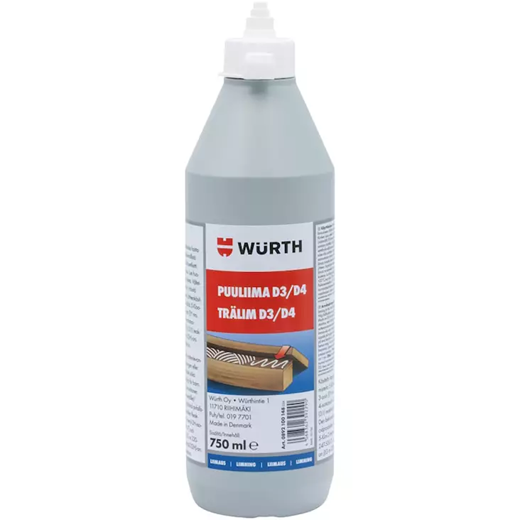 Puuliima d3 d4 750 ml - Puuliimat ja polyuretaaniliimat - 4068362392283 - 1