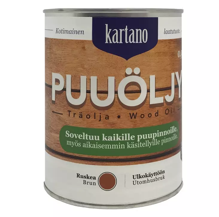 Ruskeansävyinen öljy puulle - Puuöljyt ja suoja-aineet - 6438168097923 - 2