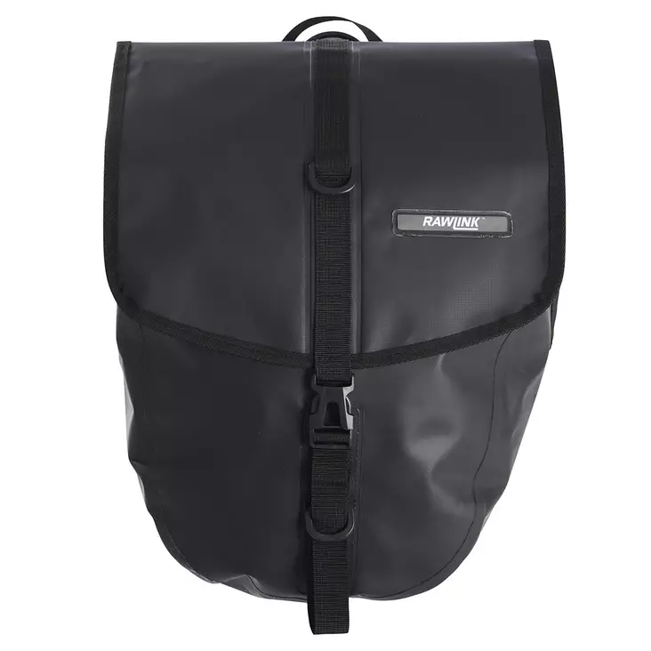 Musta 25l polkupyörän tarakkalaukku - Polkupyörän korit ja tavaratelineet - 5709386367763 - 1