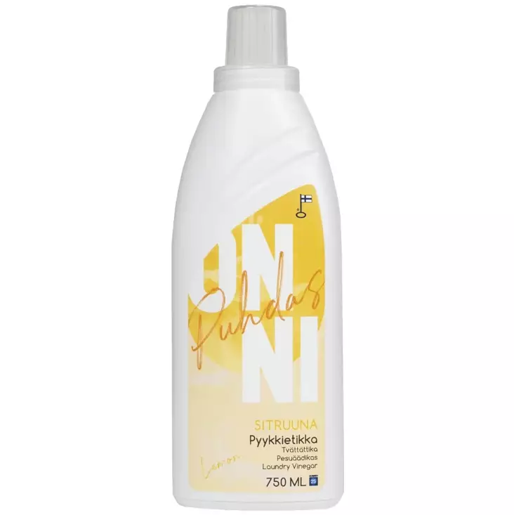 Pyykkietikka onni sitruuna 750 ml - Huuhteluaineet ja pyykkietikat - 6419642336103 - 1