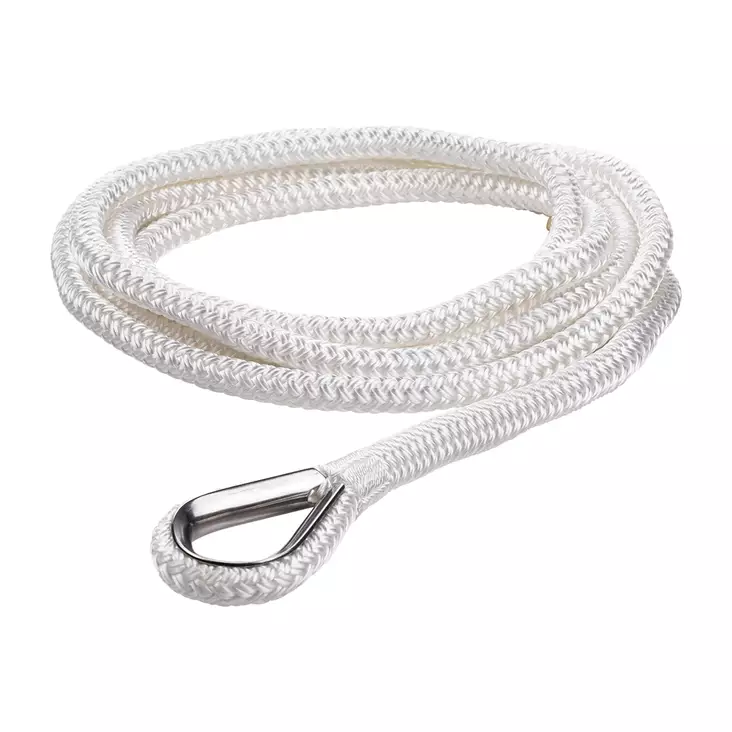 Qvarken Kiinnitysköysi Dockline koussilla 18mm 6m valkoinen - Veneen kiinnitysköydet ja kettingit - 6438235215113 - 1