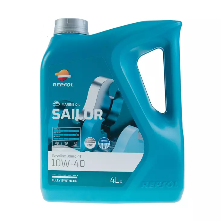 Repsol moottoriöljy Purjevene 4T bensiini 10W40 4L - 4-tahti öljyt - 8410921054983 - 2