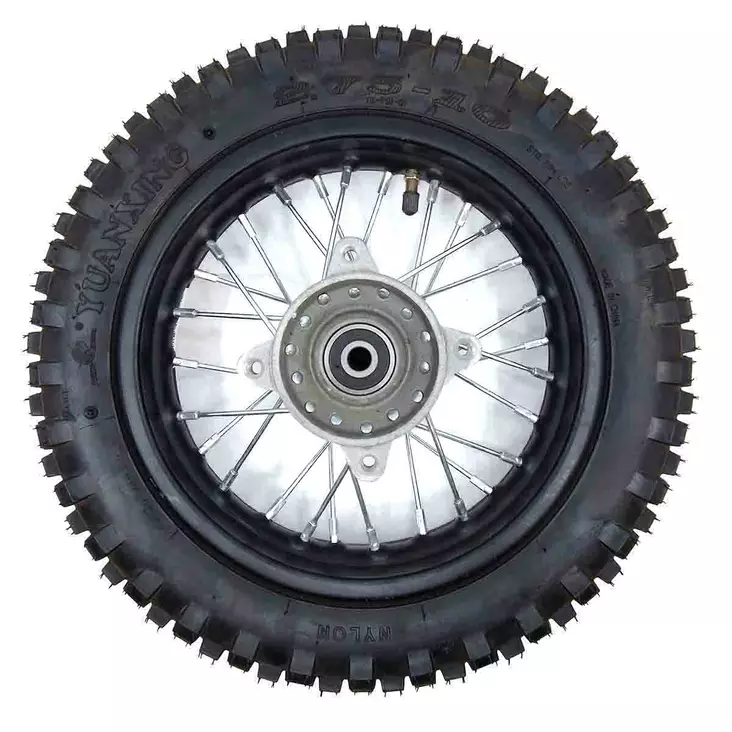 Sähköcrossin takarengas ja vanne 2,75 10 kopio - Sähköcrossin varaosat - 6438471019643 - 1