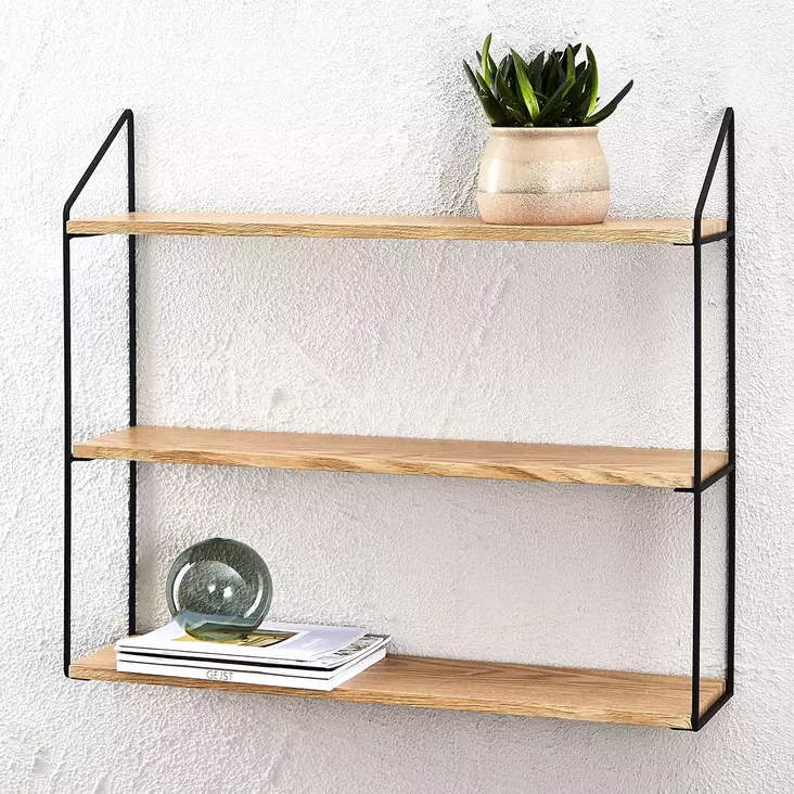 puuhylly kolme tasoa - Seinähyllyt ja hyllyköt - 5701390487673 - 1