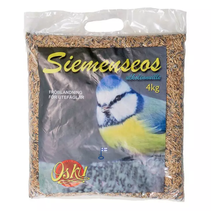 Siemenseos linnuille 4kg - Auringonkukansiemenet ja siemenseokset - 6418333002853 - 1