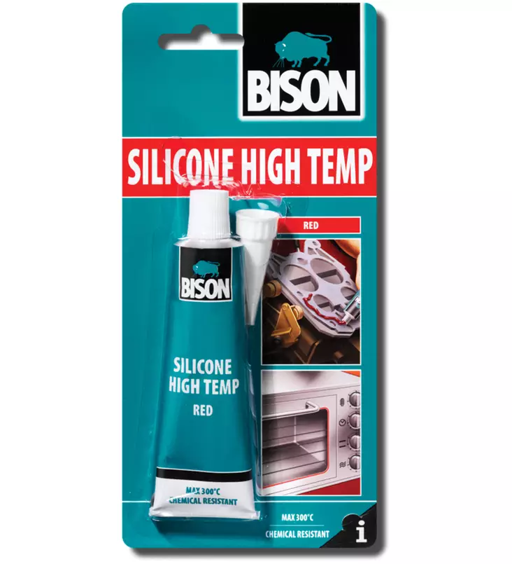 Silikoni Bison kuumankesto 60ml +300C - Rakennussilikonit - 8710439101163 - 1