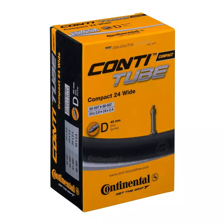 Sisärengas 24" Continental Compact Wide 50/60-507 - Polkupyörän sisärenkaat 24", 22" ja 20" - 4019238556483 - 1