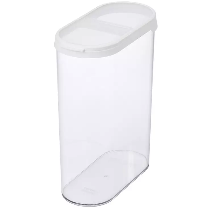 Smartstore flip 2,4 l säilytyspurkki kuivaruokien järjestämiseen, tilava ja pinottava kotimainen säilytysastia keittiöön - Säilytyspurkit ja säilytysastiat  - 6411760272103 - 1