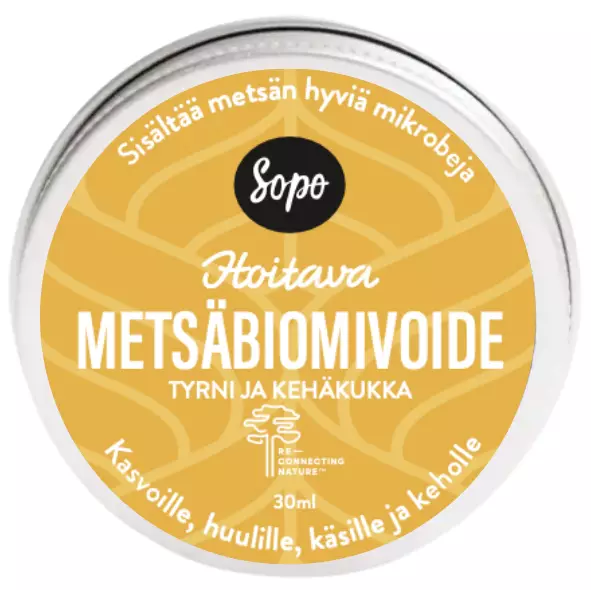 Metsäbiomivoide peltirasiassa tyrni kehäkukka - Luonnonkosmetiikka - 6430070050393 - 1