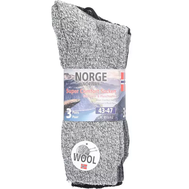 Villasukat norge 3 paria - Sukat ja vyöt - 4047445503983 - 1