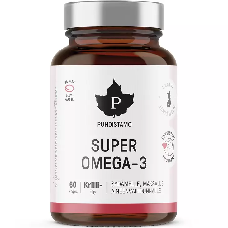 puhdistamo super omega-3 - Vitamiinit ja jauheet - 6430039222243 - 1