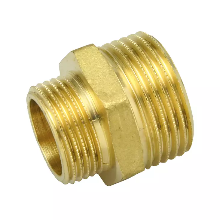 Supistuskaksoisnippa 3/4x1/2 EM Opal - Messinki putkiliittimet, nipat ja tulpat - 6413820190303 - 1