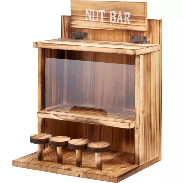 Syöttölauta oravalle puinen rakenne - Lintulaudat, pöntöt ja hyönteishotellit - 8721037820653 - 1