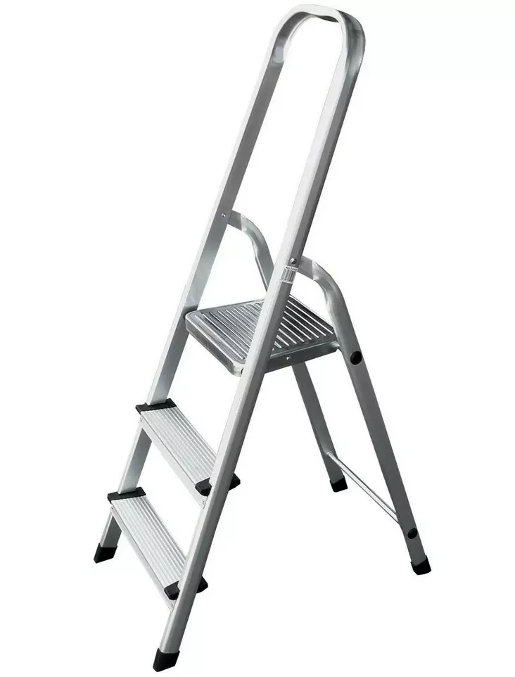 Taloustikas 125cm 3 askelmaa alumiini - Porrasjakkarat ja A-tikkaat - 6438140521033 - 3