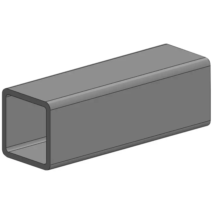 Teräsputki RHS 40x40x4x2000mm - Teräsputket - 6418914890053 - 1