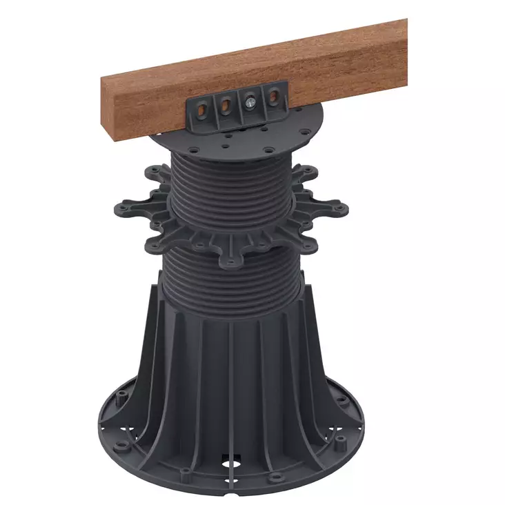 Terassijalka säädettävä 150 mm - 350 mm - Terassitolpat ja terassijalat - 5905669599863 - 1