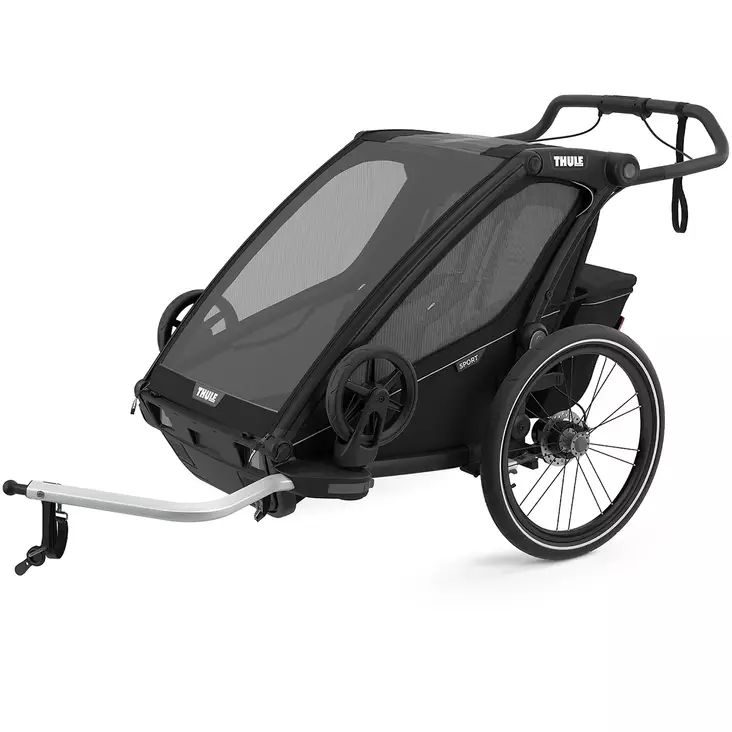 thule chariot sport musta pyöräkärry kahdelle - Kuljetusistuimet ja pyöräperäkärryt - 872299048663 - 1