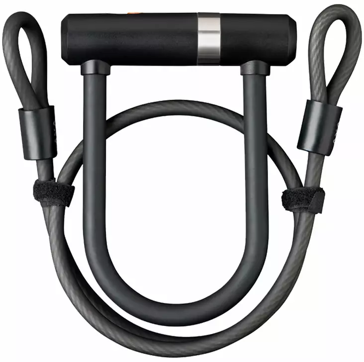 U-lukko 140 mm Newton Mini Pro + vaijeririimu 100/10 musta - Polkupyörän lukot ja soittokellot - 8713249248493 - 1