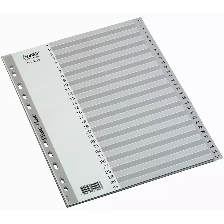 Välilehdet 1 31 kansioon, mappiin - Laskimet, mapit ja muovitaskut - 5702236212053 - 1