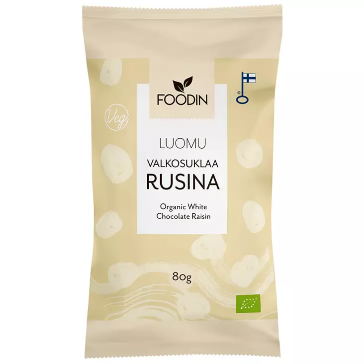 Luomu valkosuklaarusinat - Herkut ja juomat - 6430051824883 - 1