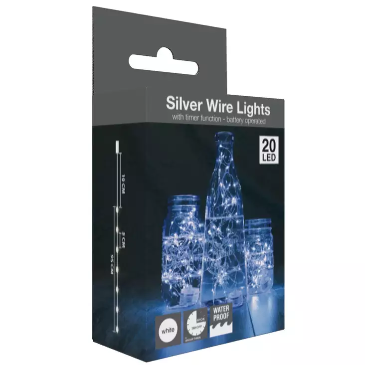 Paristovalosarja vedenkestävä kylmä valkoinen - Paristovalosarjat - 8721037164443 - 1