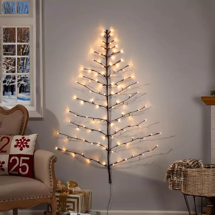 Seinälle roikkuva kuusi led deco koriste - Valokoristeet - 6410416283883 - 1