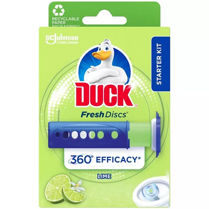 Duck fresh discs lime zest wc raikastin aloituspakkaus - Saniteettipesuaineet - 5000204338683 - 1