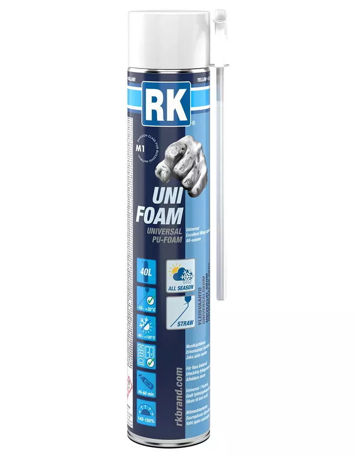 Uni Foam All Season pillivaahto 750ml - Uretaanit ja vaahtopistoolit - 6418091021813 - 1