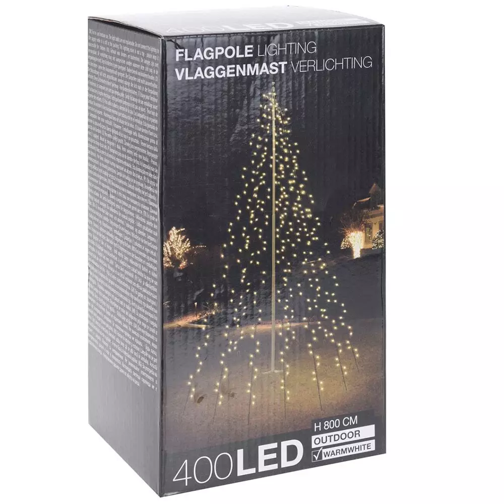 Valosarja Lipputankoon 400led 800cm L mmin Valkoinen N ytt v 