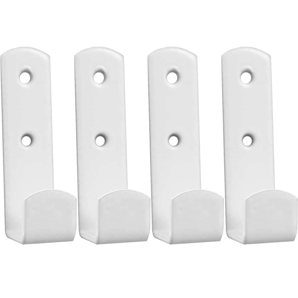 Vaatekoukku 13x48mm 4kpl Valkoinen Ter ksinen Varastokoukku Sis vaatekoukku-13x48mm-4kpl-valkoinen-ter-ksinen-varastokoukku-sis