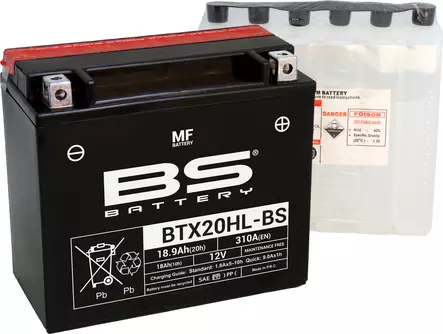 Akku BS Battery BTX20HL-BS MF (cp) Maintenance Free - Pienkoneakut 10-30Ah - 3661451001144 - 2