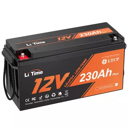 Akku lifepo4 230ah 12v 2944wh litime - LifePO4-akut - 6438471350074 - 1