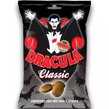 Dracula classic salmiakkikarkki 90g - Karkkipussit - 5701167216604 - 1