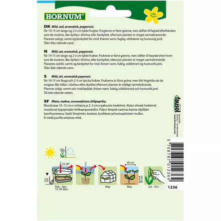 hornum chilipaprikan siemen - Siemenet - 5708787012364 - 2