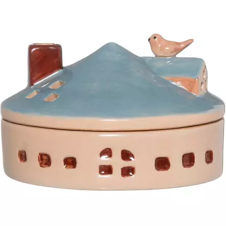 Hyttyssavun polttorasia keraaminen talo linnulla - Hyönteiskarkottimet ja hyönteisansat - 6410416436074 - 1