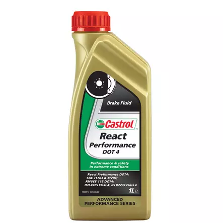 Jarruneste Castrol React Performance DOT 4 1L - Auton jarrunesteet - 4008177157974 - 2