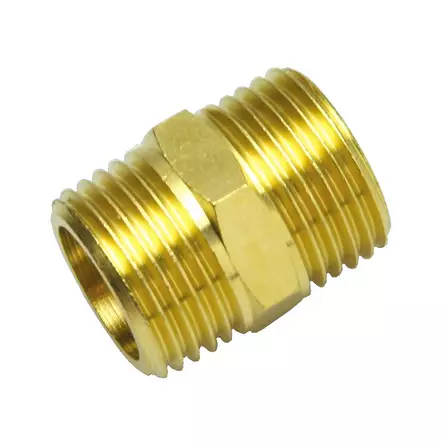 Kaksoisnippa 1/2" EM Opal - Messinki putkiliittimet, nipat ja tulpat - 6413820801124 - 1