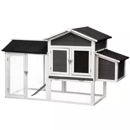 tyylikäs kanala harmaa-valkoinen tarmo - Kanakopit ja tarvikkeet - 6410416037844 - 1