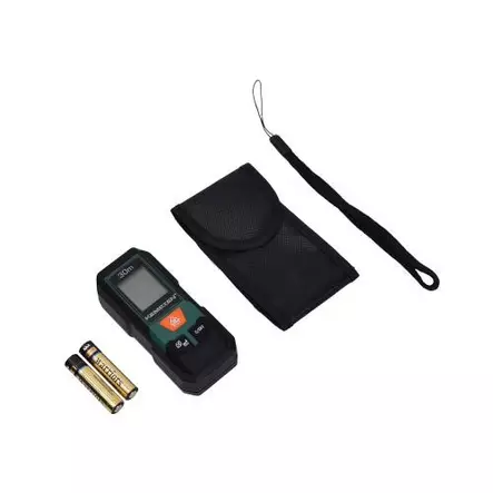 Laseretäisyysmittari 30 m - Rakennemittarit ja kosteusmittarit - 6438152086384 - 2