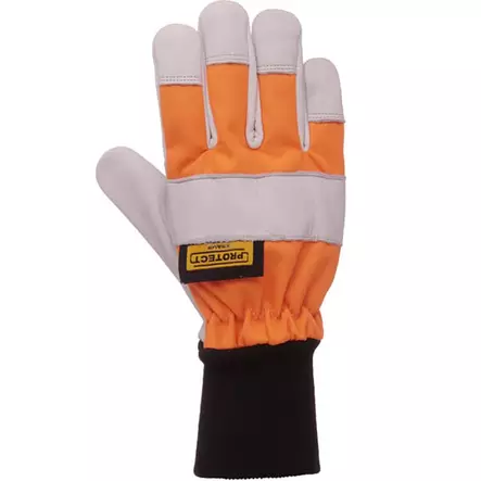 Kramp protect moottorisahakäsineet oranssi musta valkoinen - Metsurin suojavaatteet ja käsineet - 8719607155274 - 1