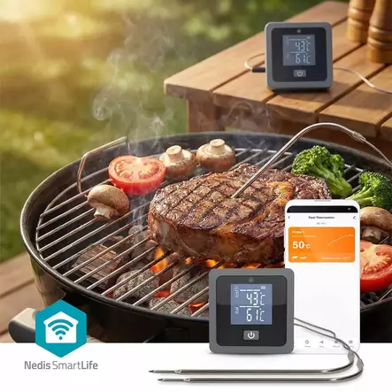 Nedis smartlife bluetooth paistomittari 2 anturia - Paistolämpömittarit ja pakastemittarit - 5412810475094 - 2