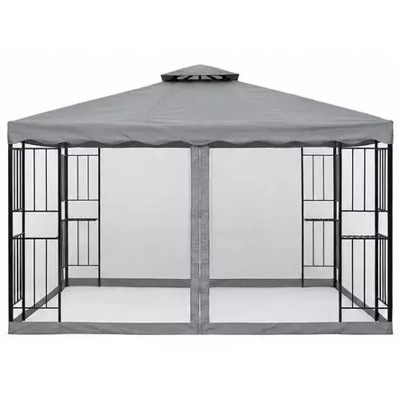 Paviljonki harmaa barcelona aaltoreunus - Paviljongit ja pergolat - 6438168065304 - 1