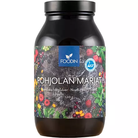 Pohjolan marjat 120g foodin marjajauhe - Vitamiinit ja jauheet - 6430055218824 - 1