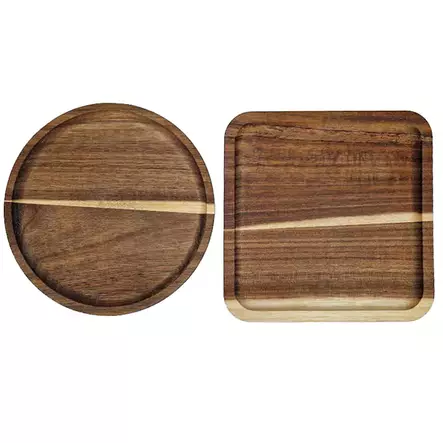 Saippua alusta 15x15cm puinen alusta saippualle - Mukit, lasit, lautaset ja muut astiat - 8721037781794 - 1