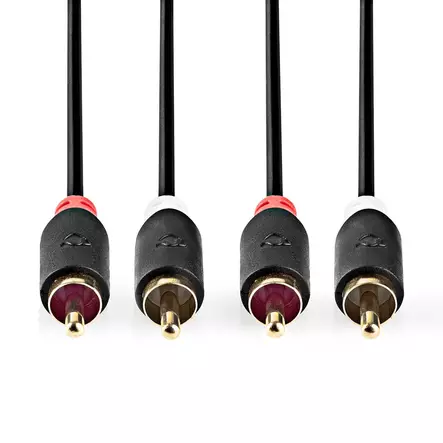 Stereoäänikaapeli 5m RCA - RCA-, AUX- ja audiokaapelit - 5412810265114 - 2